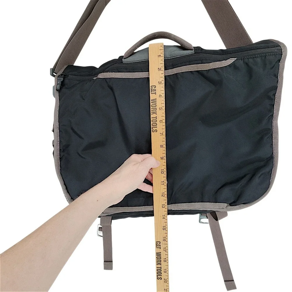 Timbuk2 Messenger Bag Men L Black Grey Ballistic Nylon Commuter Laptop Crossbody